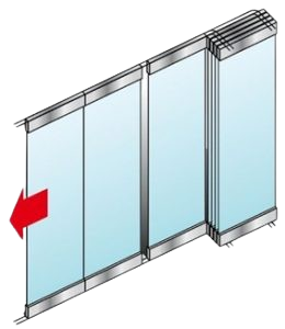 Portes Coulissante télescopique