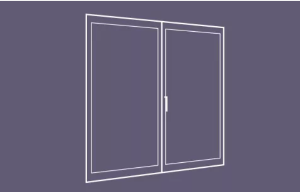 Fenêtre à la française 2 vantaux